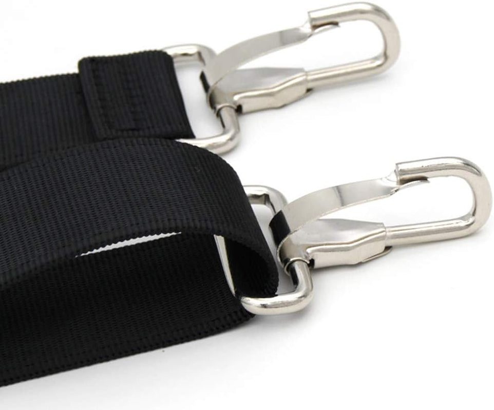 Norvo | 47 tommers bag erstatning skulderrem | Polstret & Justerbar - Perfekt for reisemapper, laptopmapper, dokumentmapper, kameramapper, budbilmappene, bleiemapper & mer (Svart)