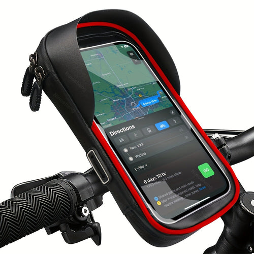 Wasserdichte Handyhalterung für Fahrrad og Motorrad – 360° drehbar og geeignet für 4,5–6,4 Zoll