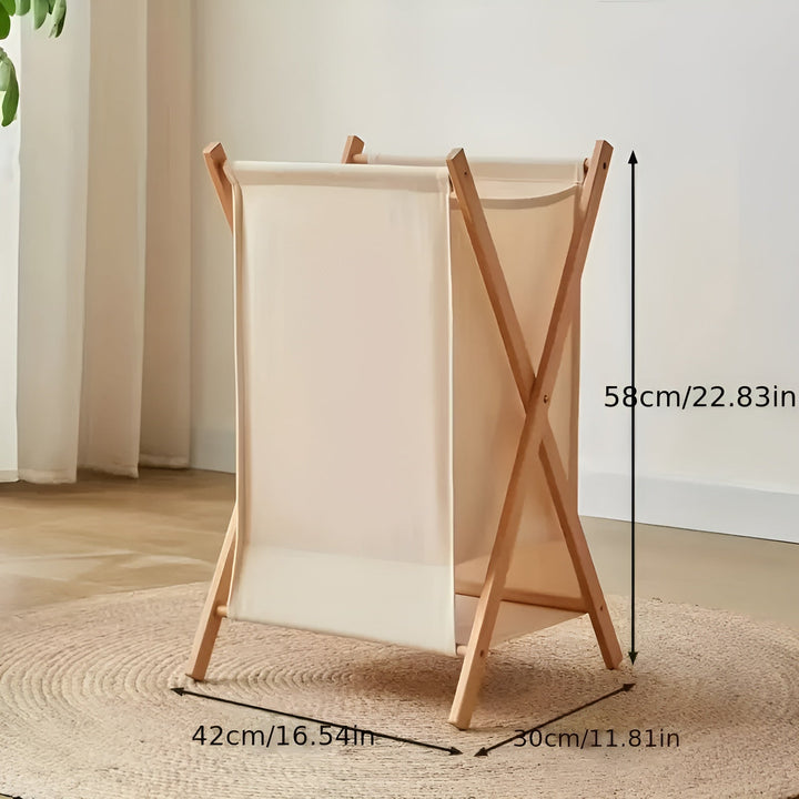 Brettbar kleskurv laget av tre – Robust tresdesign | Dekorativ og funksjonell | Skanto