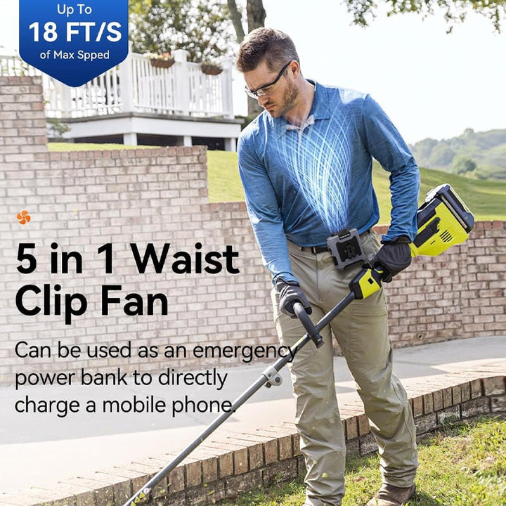 Fan Clip for Belt – Hands-Free Wearable with USB Charging | Skanto
