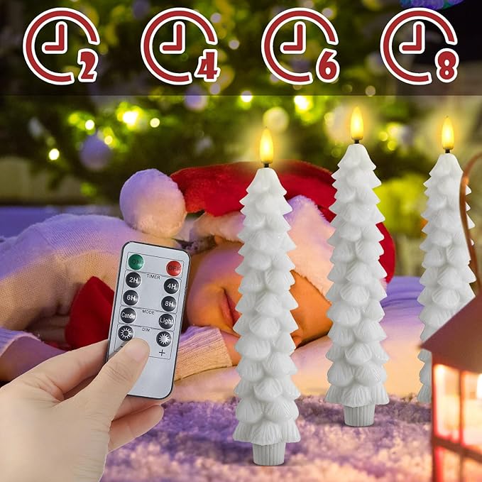 Skanto | Flameless LED-lys med fjernkontroll – Realistisk 3D-flammende modell LumaGlow
