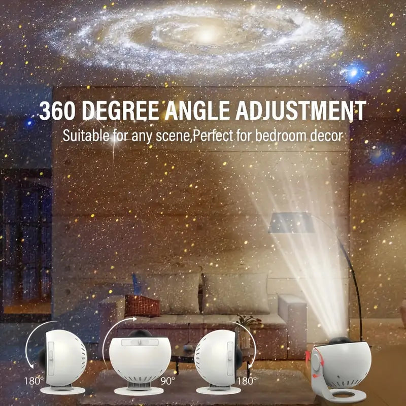Skanto | Celestial Dreams: 360° Planetarium Galakseprosjektor - Full rom dekning