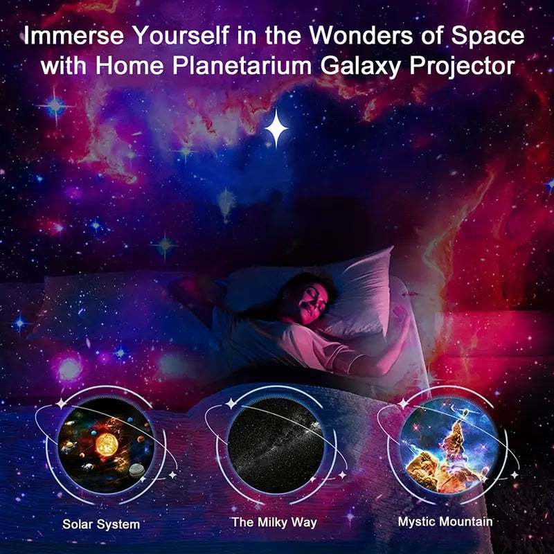 Skanto | Celestial Dreams: 360° Planetarium Galakseprosjektor - Full rom dekning