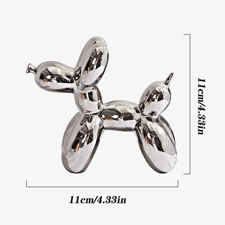 Skanto | Keramisk Glansaktig Ballonghund Ornament