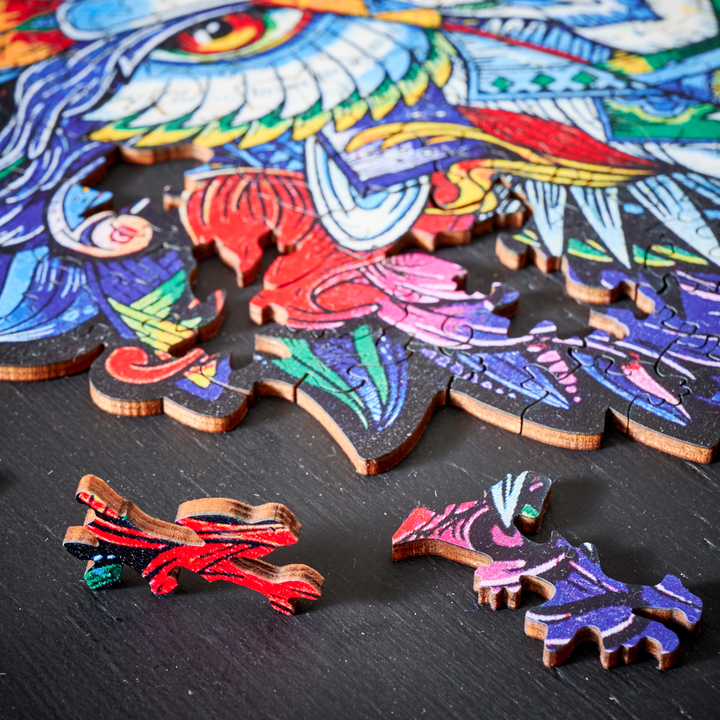 MajesticWolf Puslespill – Premium Tre Jigsaw Puslespill Skanto