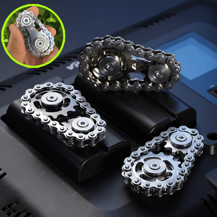ChainFidget Pro – Kettenrad-Spinner fra Edelstahl zur Stressbewältigung