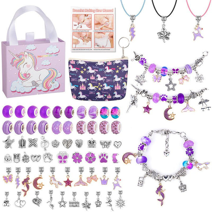 Skanto | CHARMELLA – Glitrende Jenters Charm Armbånd Lage Sett for Kreativ Moro
