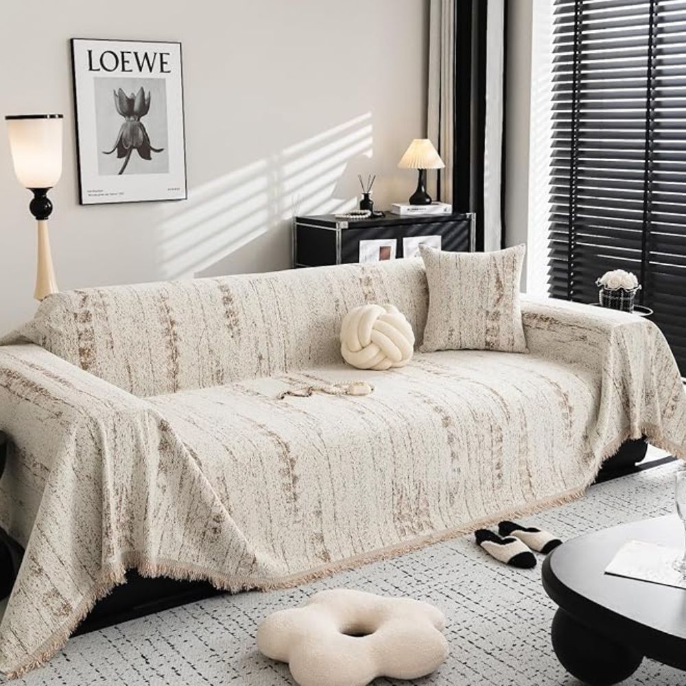 Skanto | CHENILUX – Elegant Chenille Sofa Cover for Protection & Style