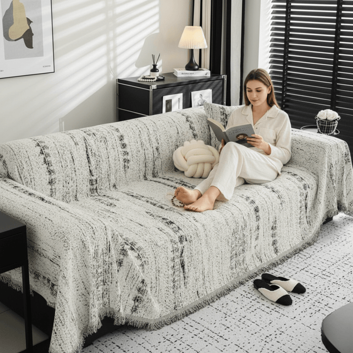 Skanto | CHENILUX – Elegant Chenille Sofa Cover for Protection & Style