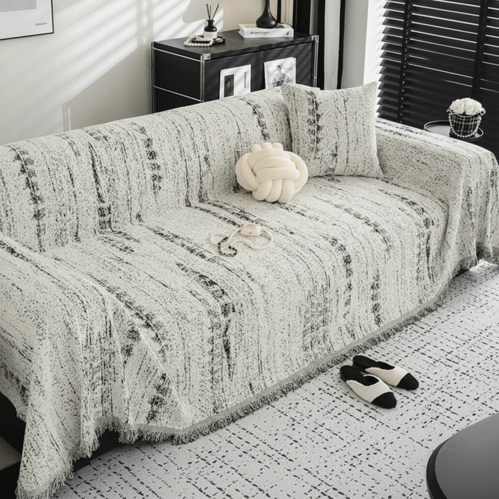 Skanto | CHENILUX – Elegant Chenille Sofa Cover for Protection & Style