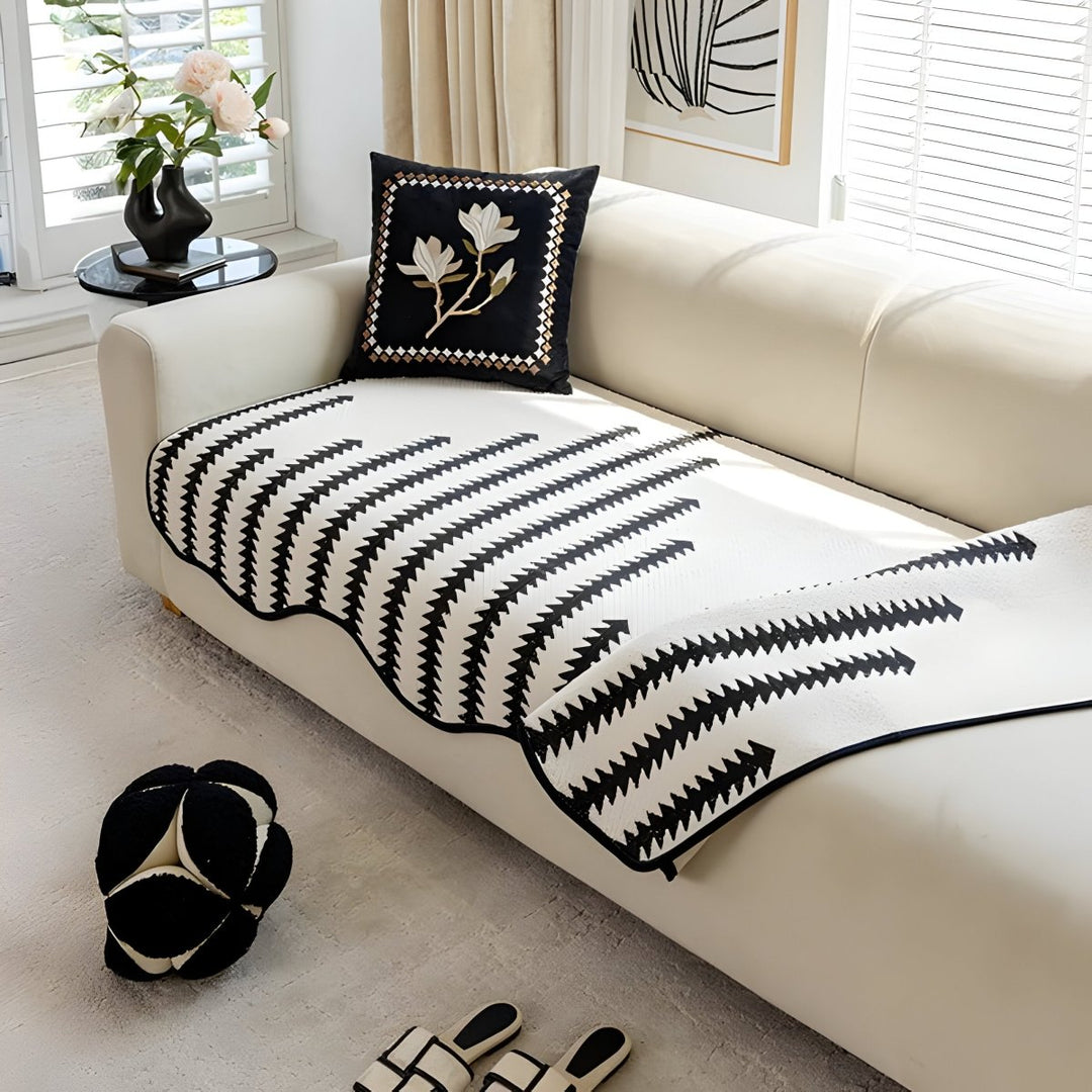 Skanto | CHEVRONLUXE – Moderne Chenille Sofa Deksel med Stilfull Beskyttelse