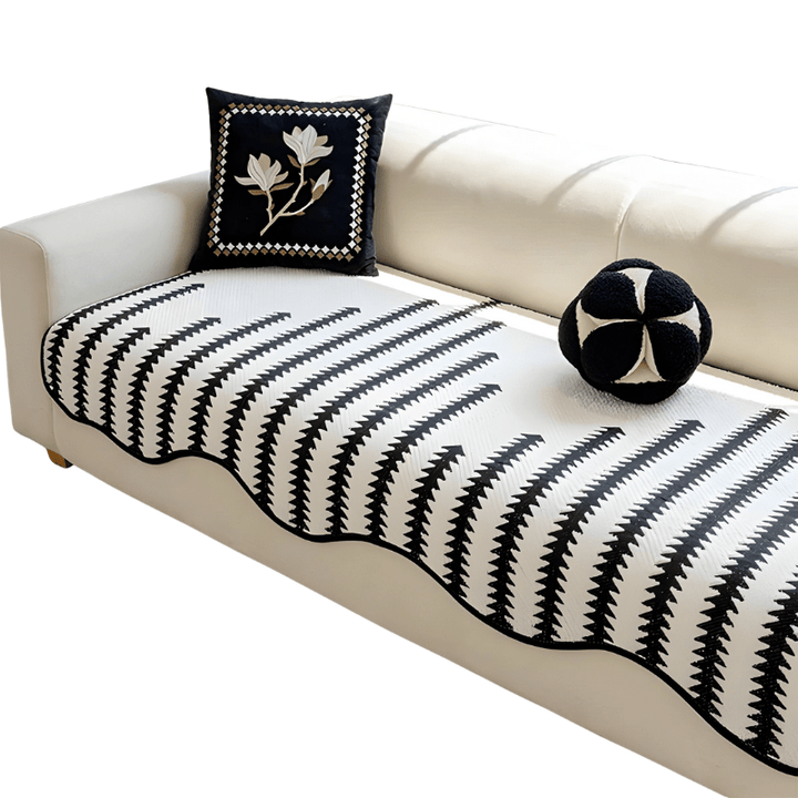 Skanto | CHEVRONLUXE – Moderne Chenille Sofa Deksel med Stilfull Beskyttelse