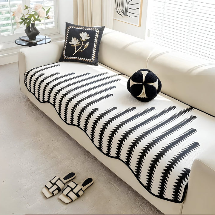 Skanto | CHEVRONLUXE – Moderne Chenille Sofa Deksel med Stilfull Beskyttelse
