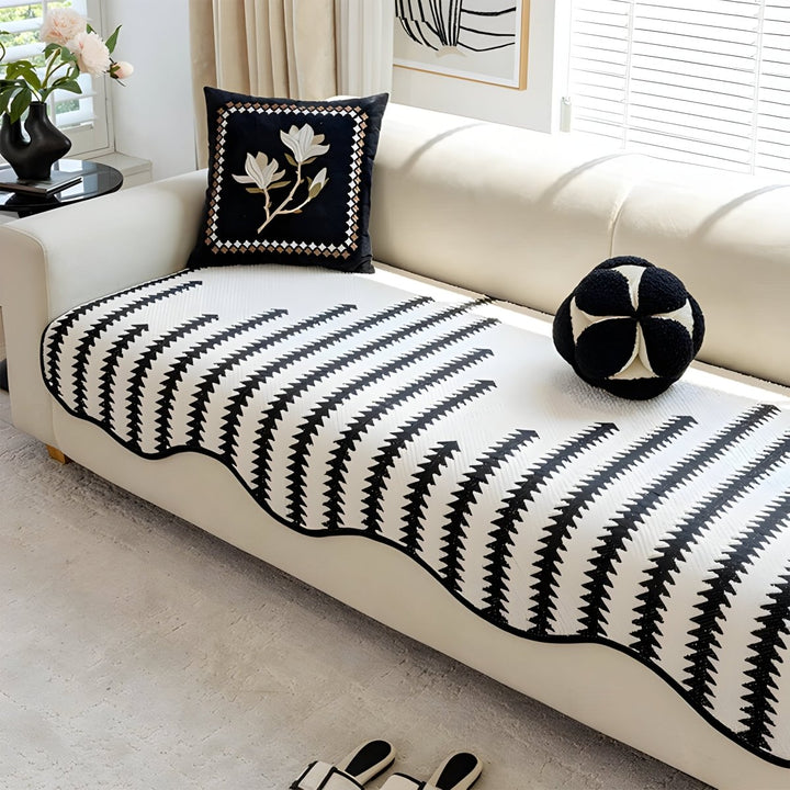 Skanto | CHEVRONLUXE – Moderne Chenille Sofa Deksel med Stilfull Beskyttelse