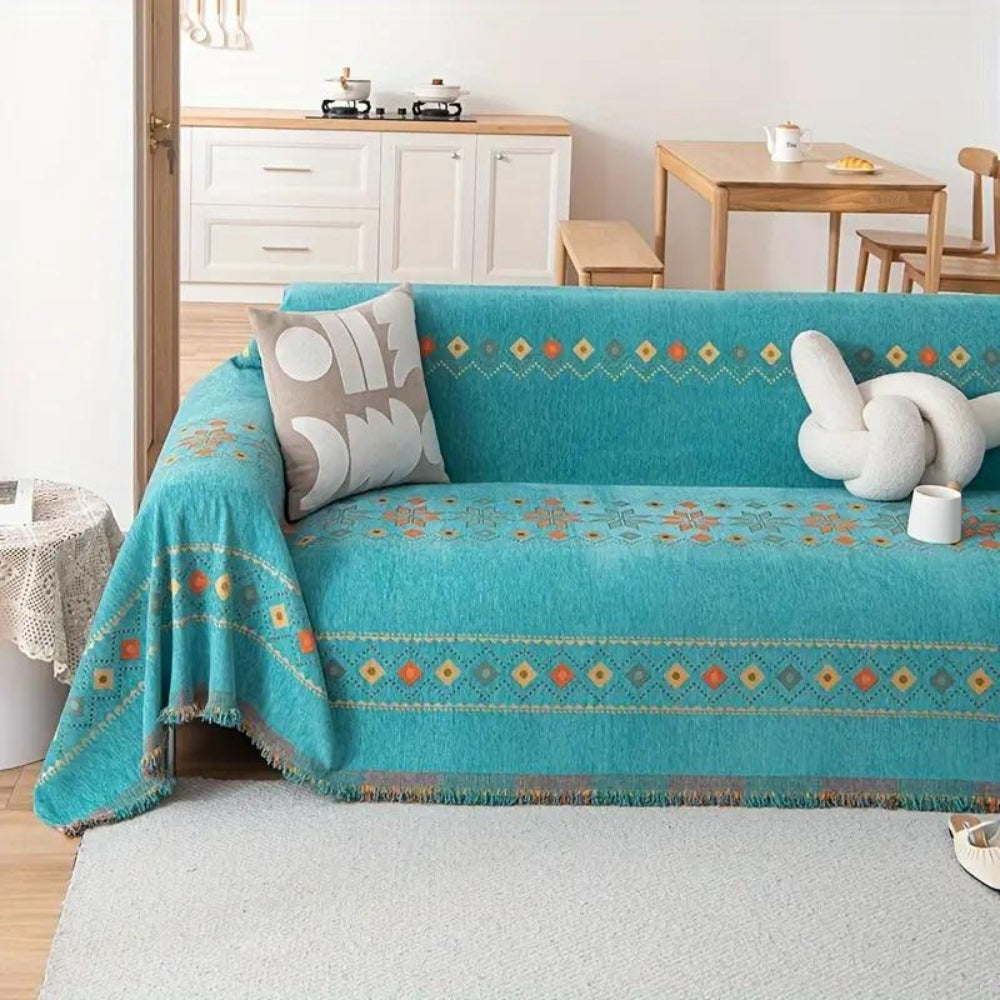 Skanto | Bohemsk Quaste Sofa Trekk Bomullsblanding