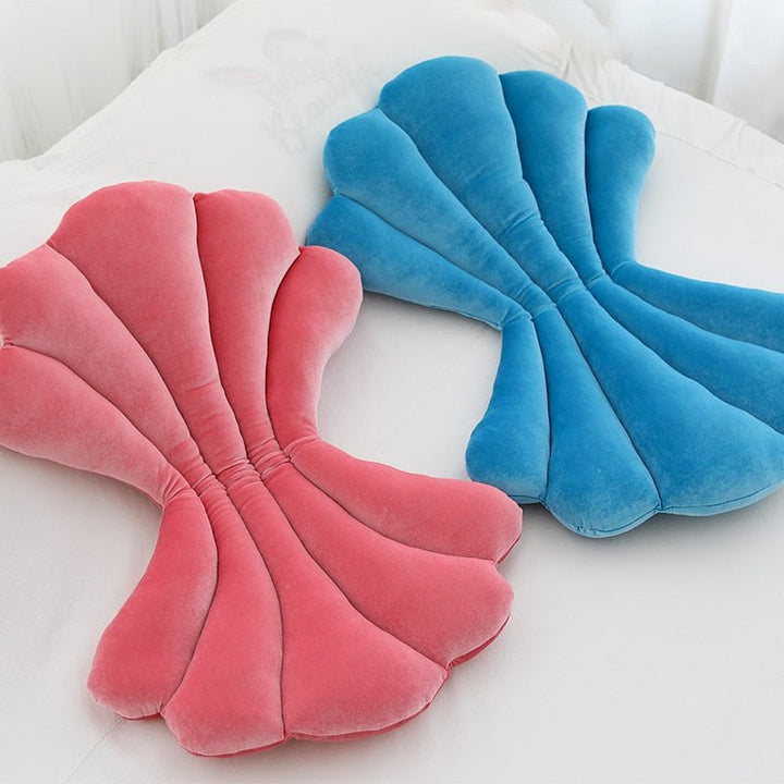 Skanto | Chic Velvet Shell Cushion - Luksuriøs og Stilig Pute for Stue, Soverom