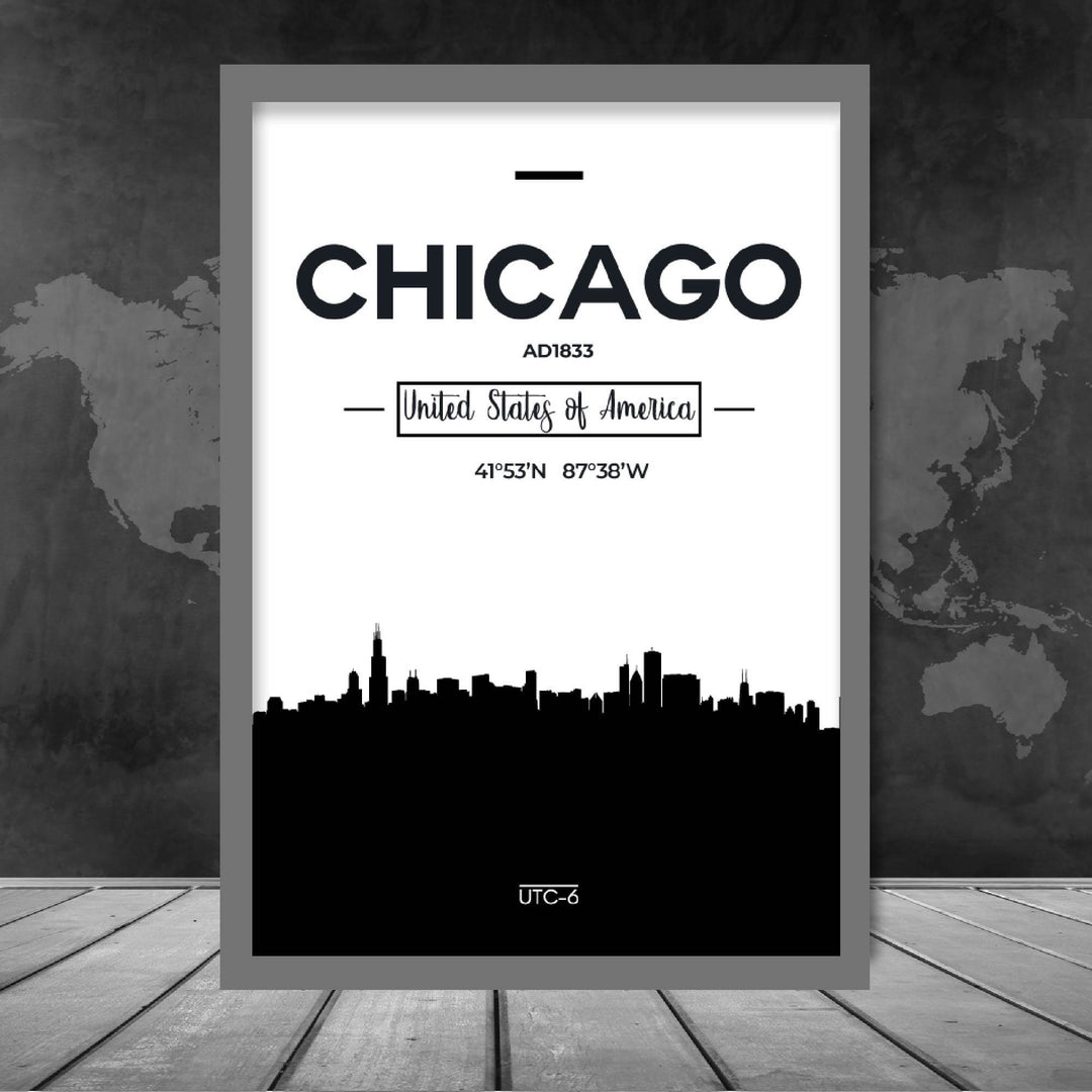 Chicago bybildetrykk