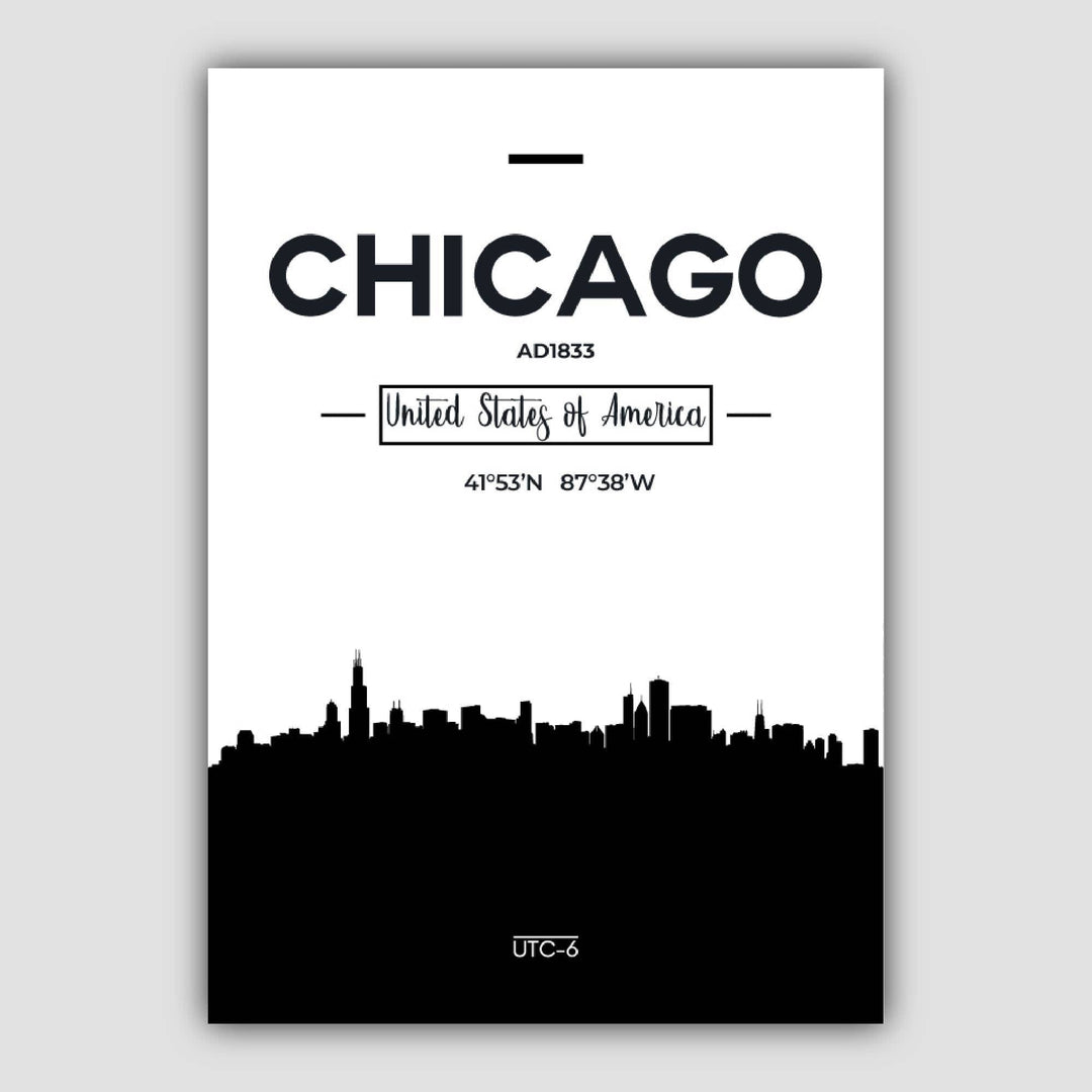 Chicago bybildetrykk