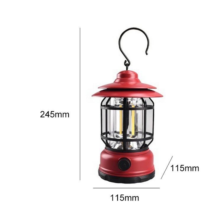 Bærbar multifunksjonell utendørs campinglampe | Skanto