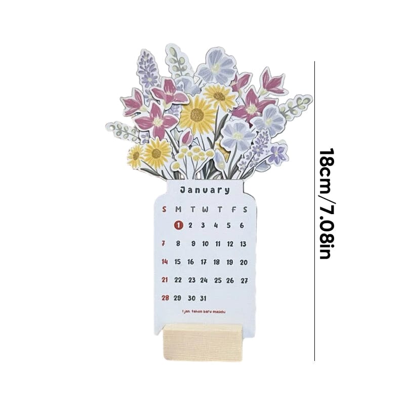 Skanto | 2024 skrivebordskalender med treramme