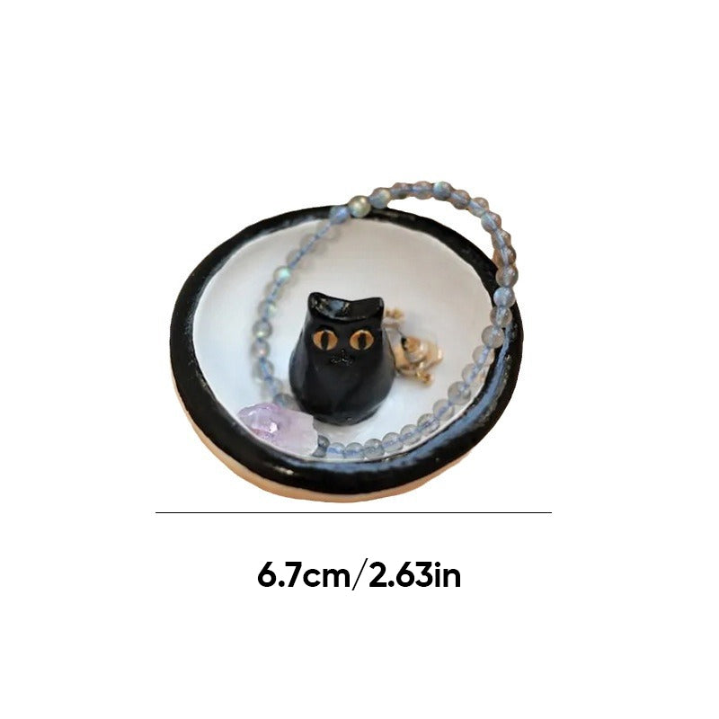 Skanto | Lucky Black Cat Decorative Bowl Dish