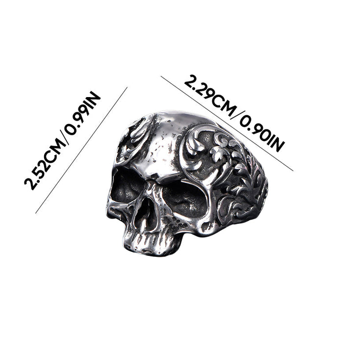 Skanto | Punk Stil Titan Hodeskalle Ring