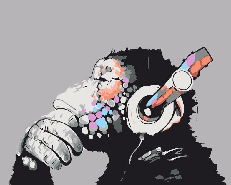 Chimp DJ - Van-Go Mal-etter-nummer Kit | Skanto