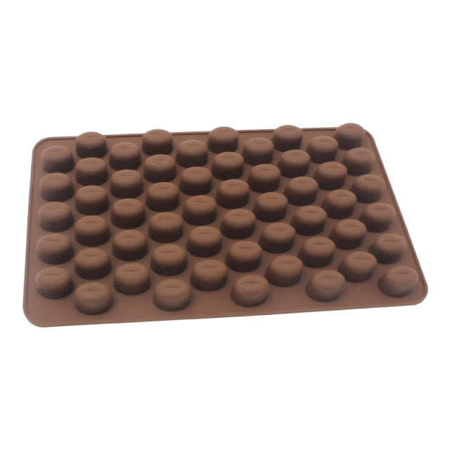 Sjokoladeform Non-stick Hjerte Blomst Sjokolade Kake Silikonform | Skanto