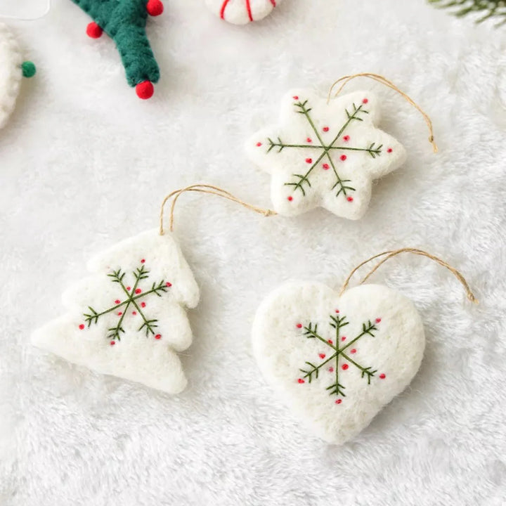 Skanto | Julefølt snøfnuggornament
