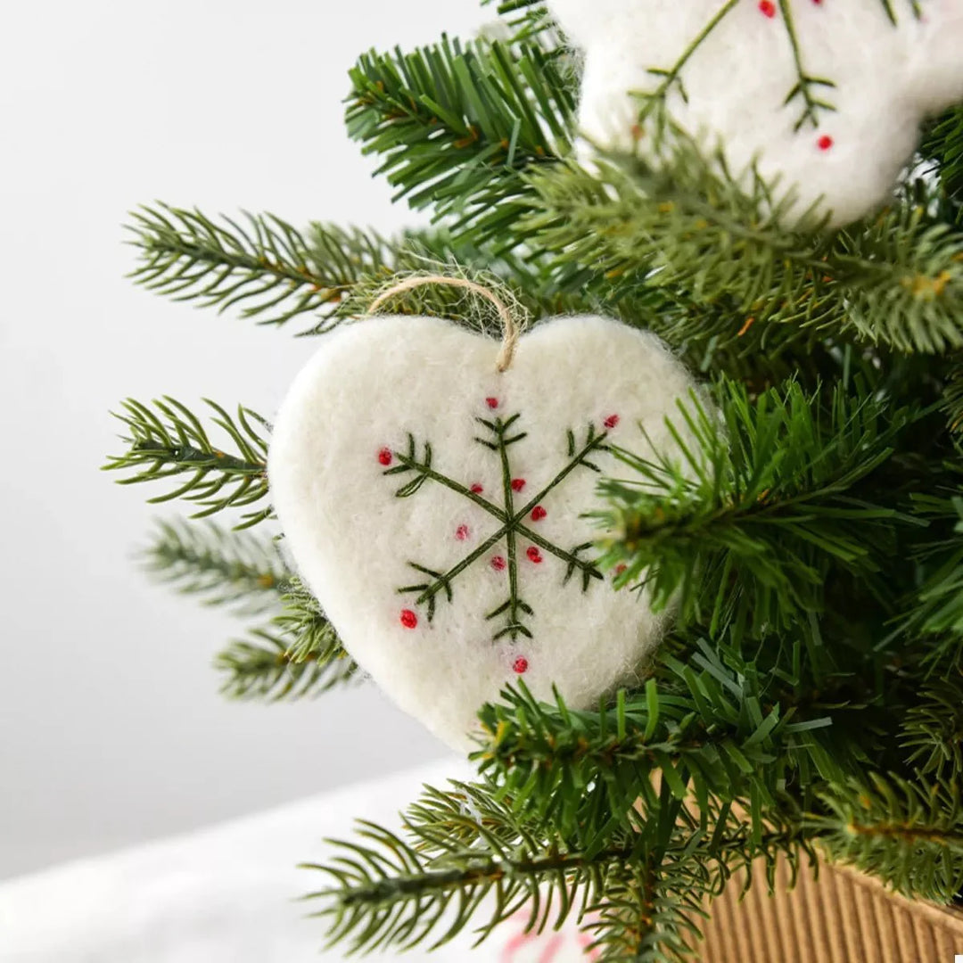 Skanto | Julefølt snøfnuggornament