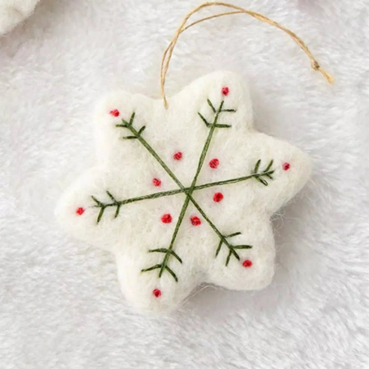 Skanto | Julefølt snøfnuggornament