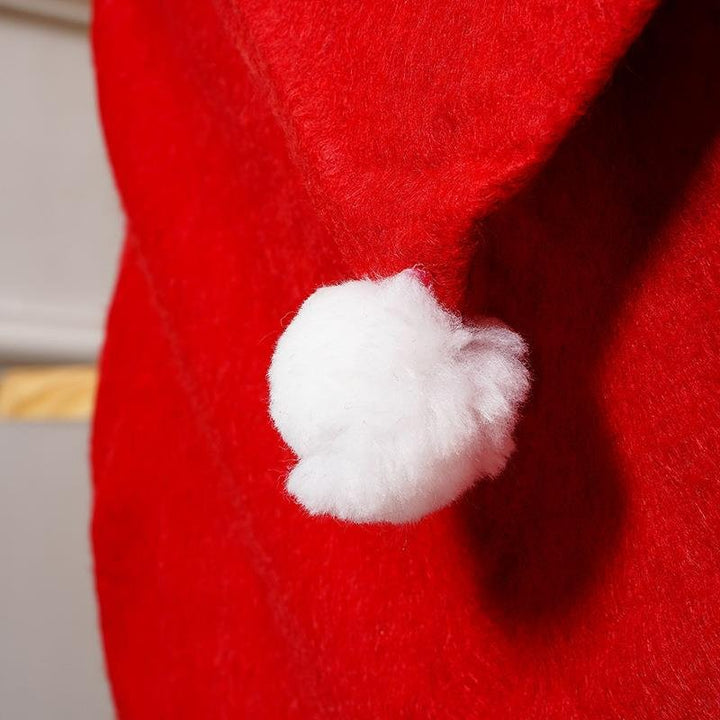 Skanto | Jule Santa Hatt Stoltrekk - Festlig Stol Eleganse - 4 delers sett
