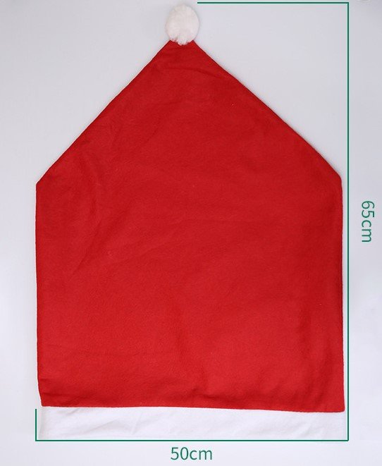 Skanto | Jule Santa Hatt Stoltrekk - Festlig Stol Eleganse - 4 delers sett