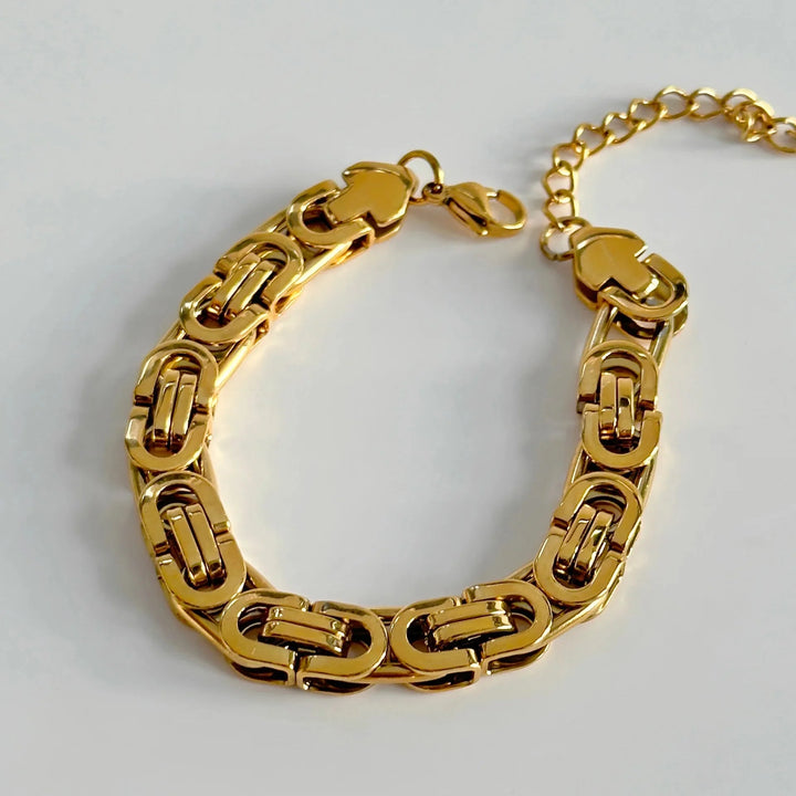 Skanto | Chunky Chain & Herringbone Armbånd