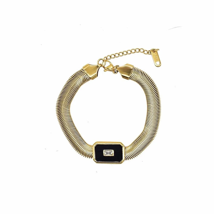 Skanto | Chunky Chain & Herringbone Armbånd