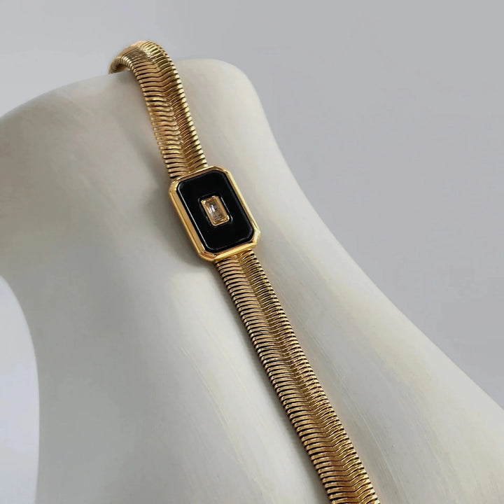 Skanto | Chunky Chain & Herringbone Armbånd