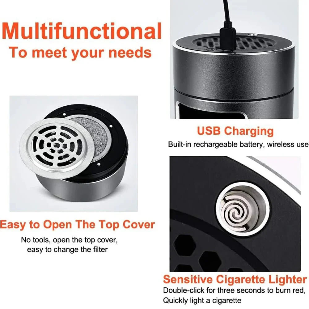 CLARASH – Intelligent USB-Aschenbecher med forsterket luftfilter