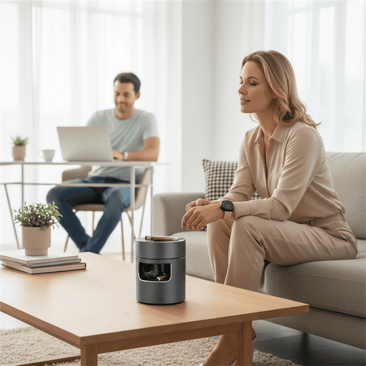 CLARASH – Intelligent USB-Aschenbecher med forsterket luftfilter