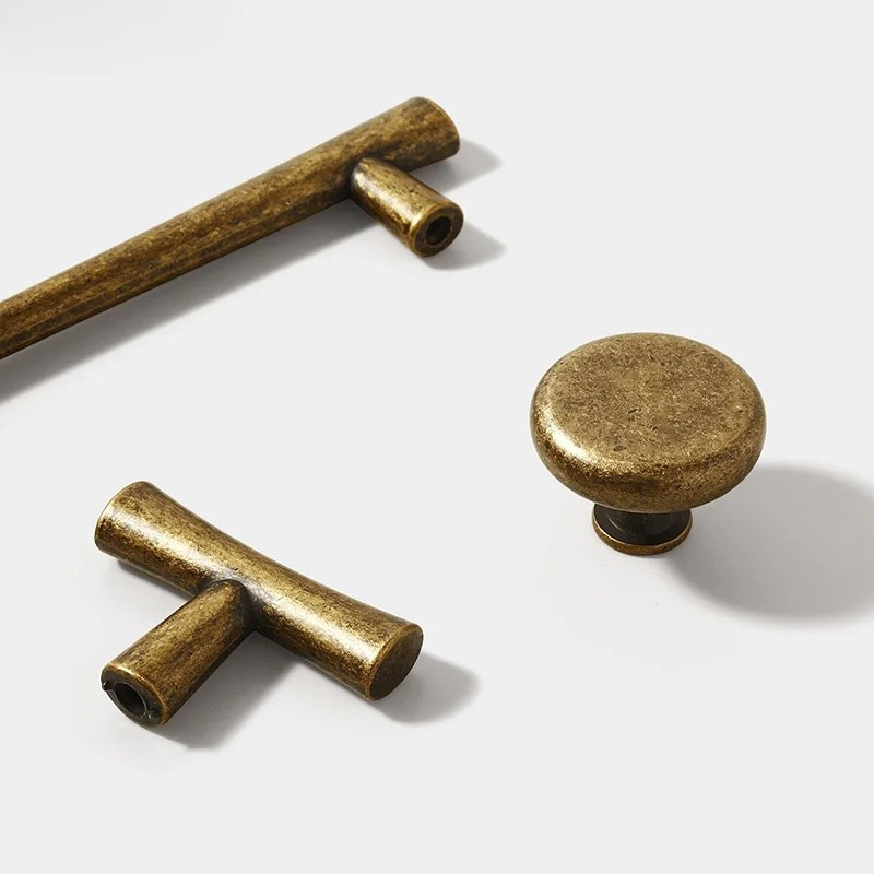 Klassiske Retro Skap Håndtak og Knotter Bronse Skuff Møbel Trekk | Skanto