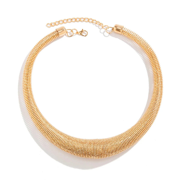 Skanto | Kclassisk Chunky Teksturert Choker Halskjede