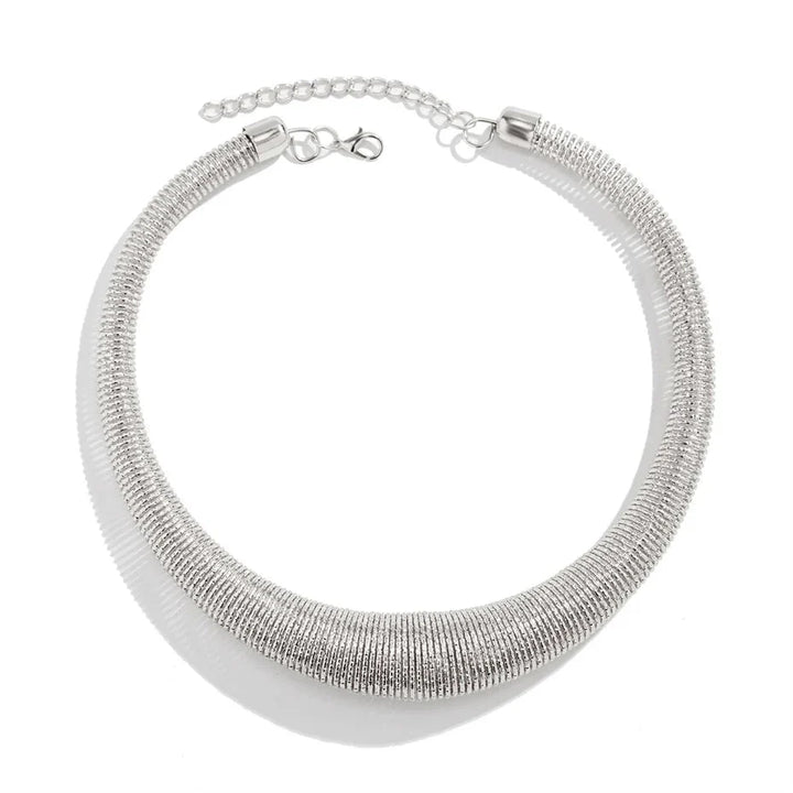 Skanto | Kclassisk Chunky Teksturert Choker Halskjede