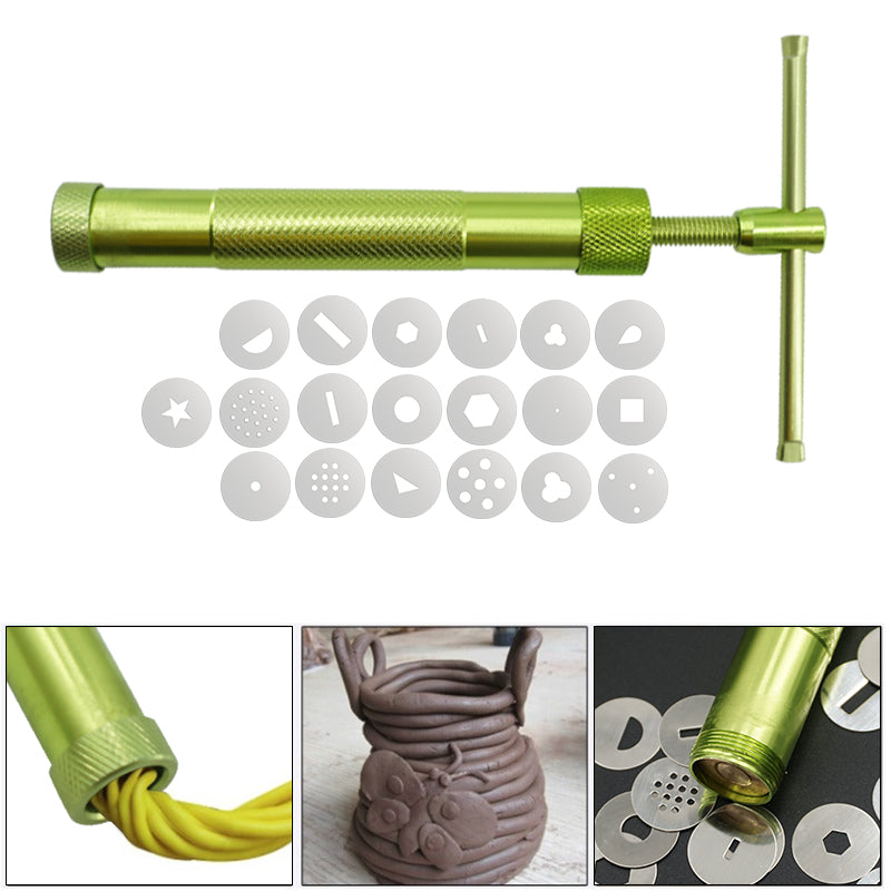 Clay Extruders Skulpturmaskin Gun Fondant Kake Dekorering Verktøy | Skanto