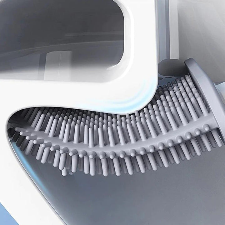 Skanto | CleanBrush – Hygienisk Silikon Toalettbørste med Veggfeste