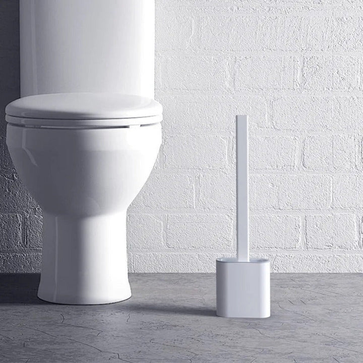 Skanto | CleanBrush – Hygienisk Silikon Toalettbørste med Veggfeste