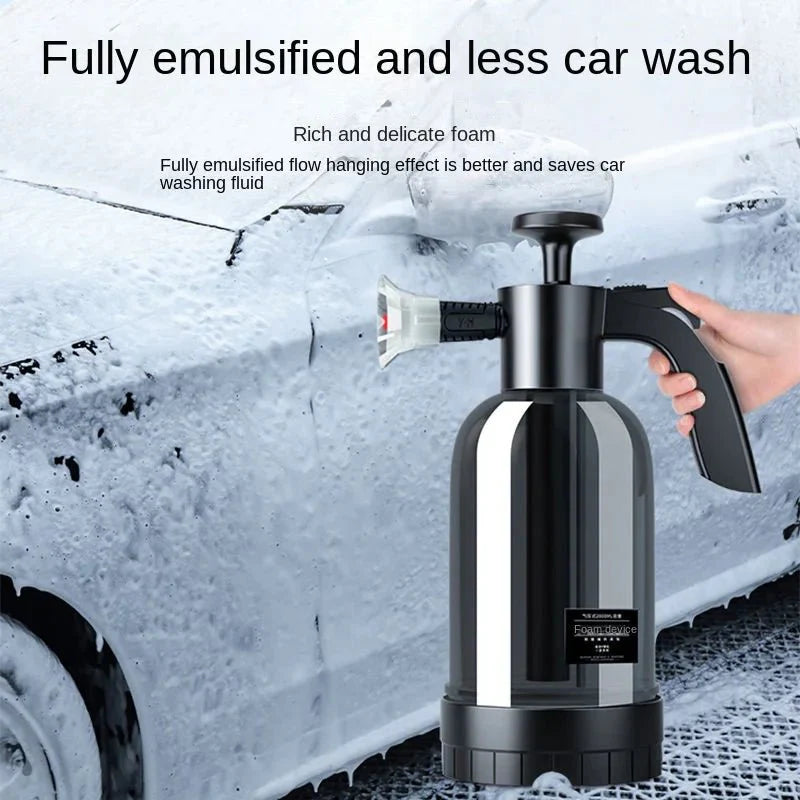 Skanto | CleanPro 2L Skum Sprayer – Håndpumpe med allsidige dyser for bilvask, vindusvask og hagevanning