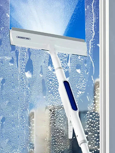 Skanto | CleanView 3-i-1 Vindu Visker – Integrert Spray, Mikrofiber Rensing, og Stripeløs Glans