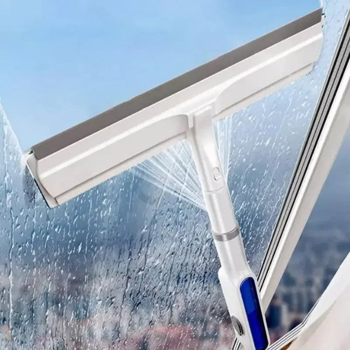 Skanto | CleanView 3-i-1 Vindu Visker – Integrert Spray, Mikrofiber Rensing, og Stripeløs Glans