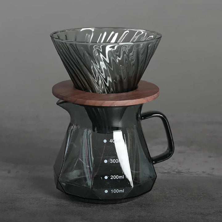 Clear Glass Range Kaffe Server For Pour Over Kaffe og Te Kanne | Skanto