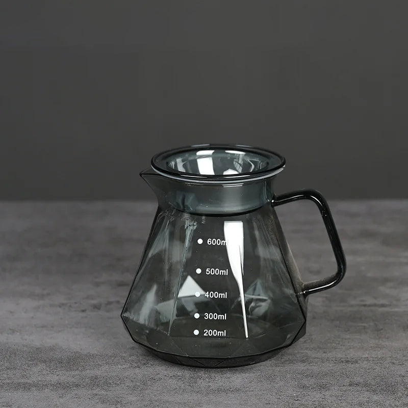 Clear Glass Range Kaffe Server For Pour Over Kaffe og Te Kanne | Skanto