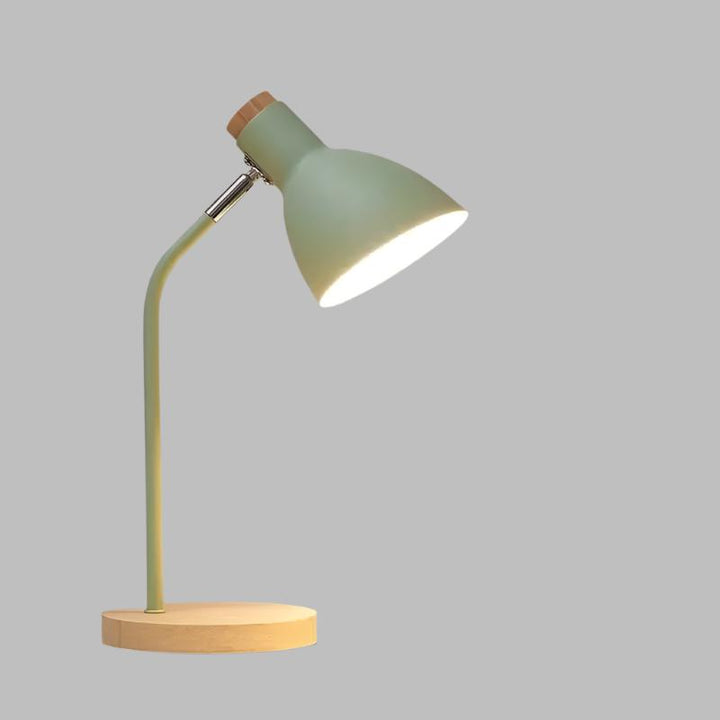 Tre Bordlampe – Kreativ Skandinavisk Skrivebordslampe laget av Tre og Metall | Skanto